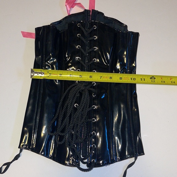 Allure Lingerie Shiny Black Corset - Women’s Size Small - Picture 9 of 11